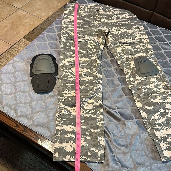 Carpenters pants with knee pads camouflage 10 pockets new size Large -Regular - Picture 10 of 15